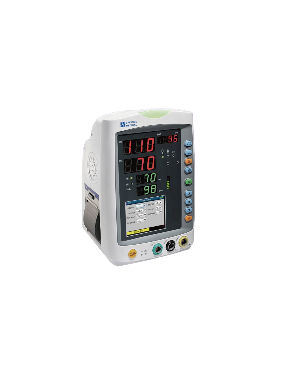 Monitor clínico PC-900 PRO con temperatura de oído